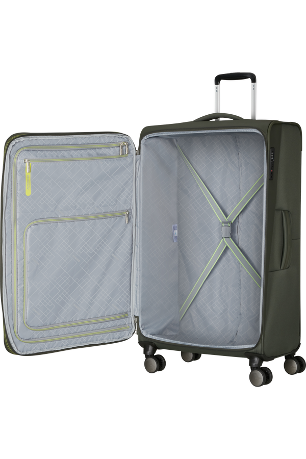 American Tourister Wanderlite Spinner EXP TSA L  Dark Khaki