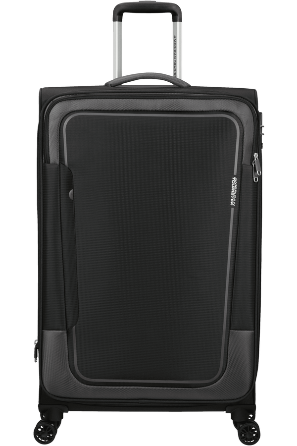 American Tourister Pulsonic Spinner Expandable 81cm  Asphalt Black