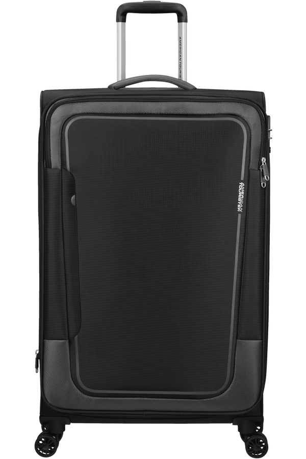 American Tourister Pulsonic Spinner Expandable 81cm Asphalt Black