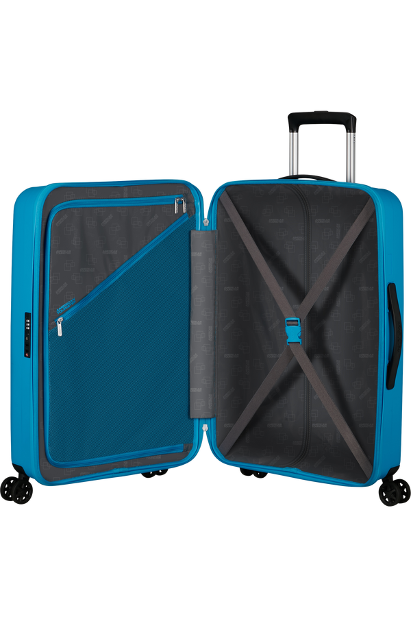 American Tourister Rejoy Spinner 68/25 Tsa 68  Azure Blue American Tourister Rejoy Spinner 68/25 Tsa 68  Azure Blue