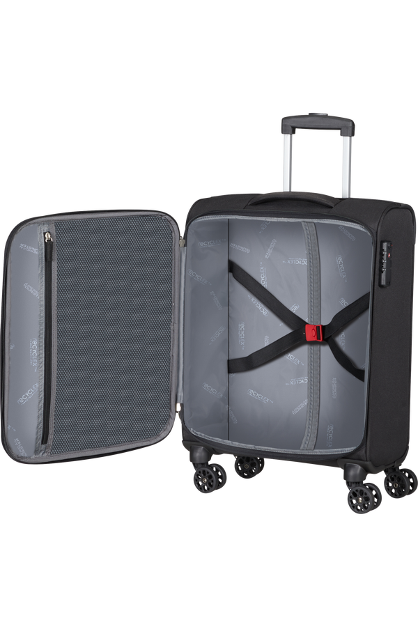 American Tourister Hyperspeed Spinner TSA 55cm  Jet Black