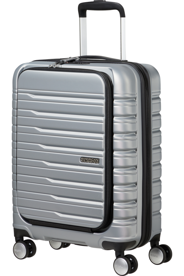 American Tourister Flashline SPIN. 55/20 FRONTLOADER  Sky Silver American Tourister Flashline SPIN. 55/20 FRONTLOADER  Sky Silver