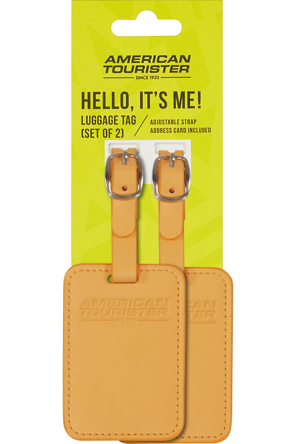 American Tourister American Tourist. Ta Luggage Tag X2  Papaya Pop