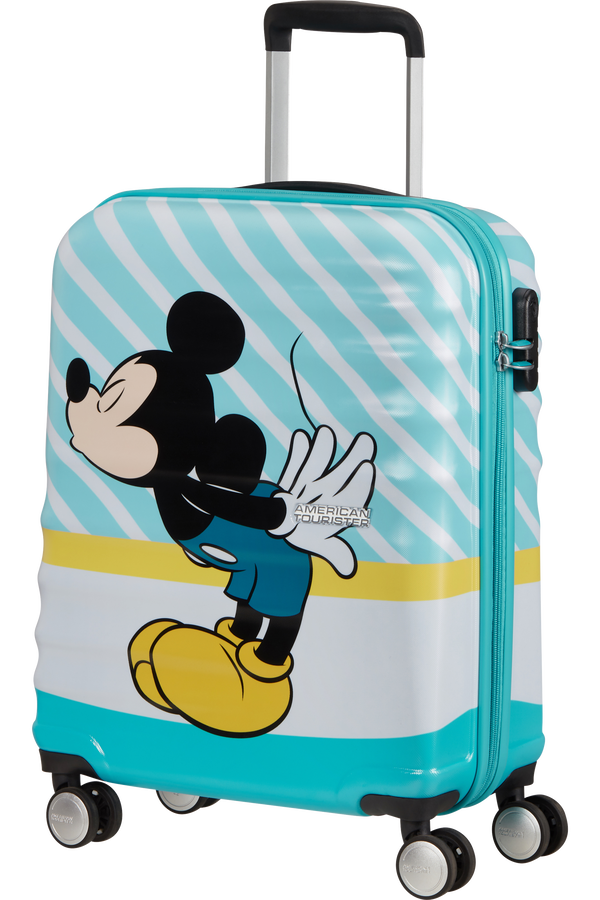American Tourister Wavebreaker Disney Spinner 55cm  Mickey Blue Kiss
