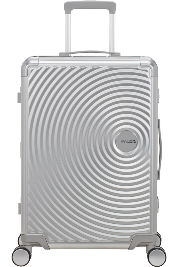American Tourister Soundbox Alu Spinner TSA 68cm Argent