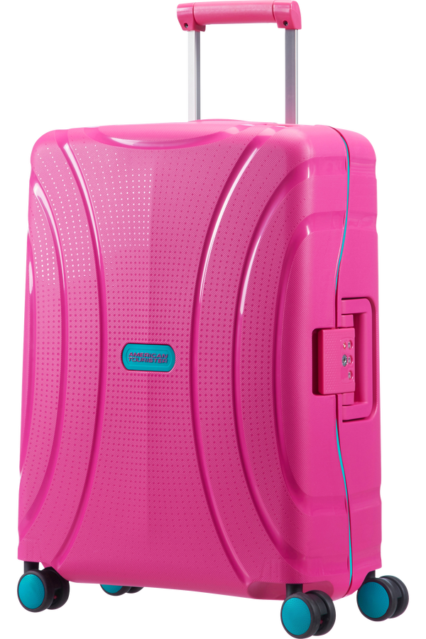 American Tourister Lock'n'Roll Handbagage koffer met 4 wielen 55x40x20cm Summer Pink