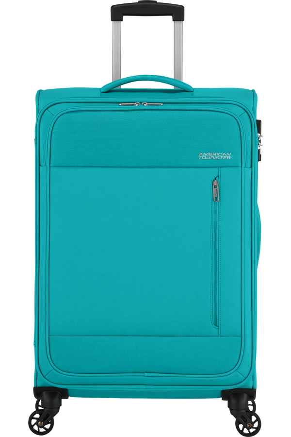 American Tourister Heat Wave Spinner TSA 68cm Aqua Blue