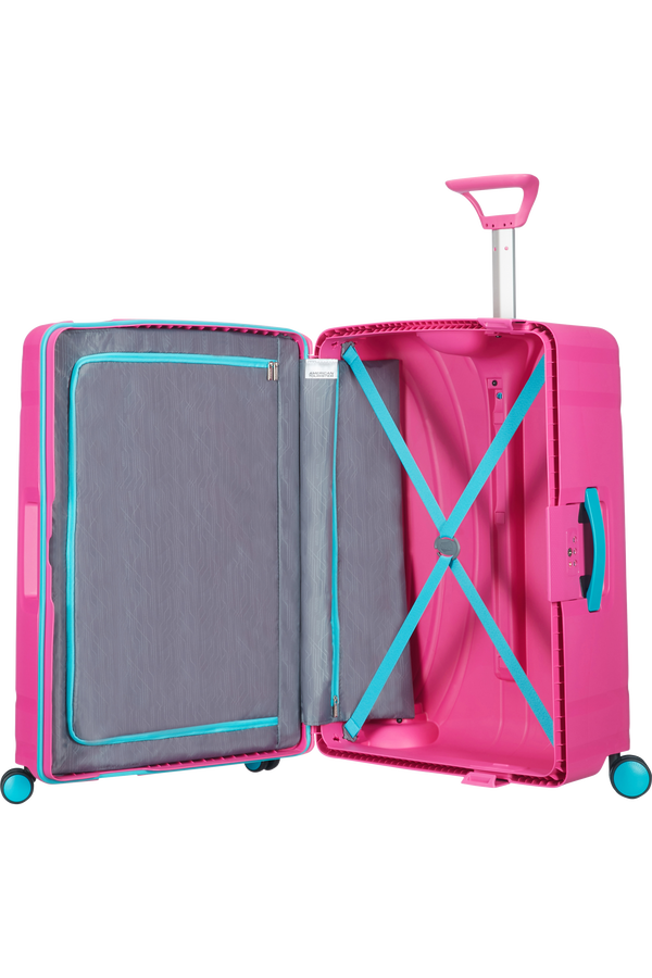 American Tourister Lock'n'Roll Grote koffer met 4 wielen 75cm Summer Pink