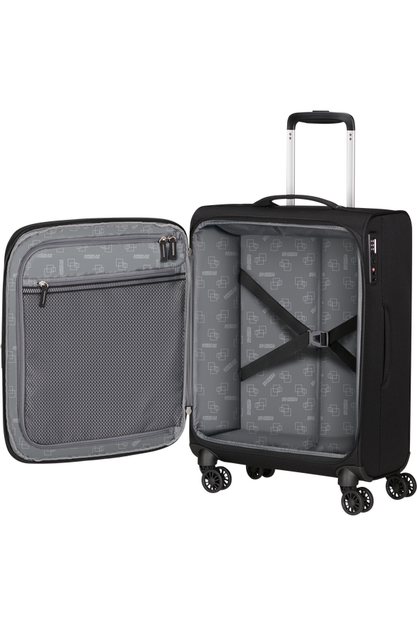 American Tourister Aerospin Spinner Expandable S  Noir American Tourister Aerospin Spinner Expandable S  Noir