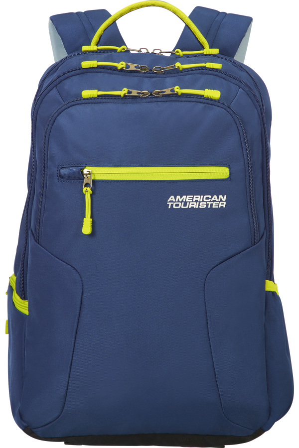 American Tourister Urban Groove Laptop Backpack  True Navy/Lime