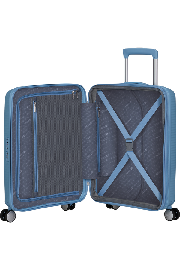 American Tourister SoundBox Spinner TSA Expandable 55cm  Sea Shimmer American Tourister SoundBox Spinner TSA Expandable 55cm  Sea Shimmer