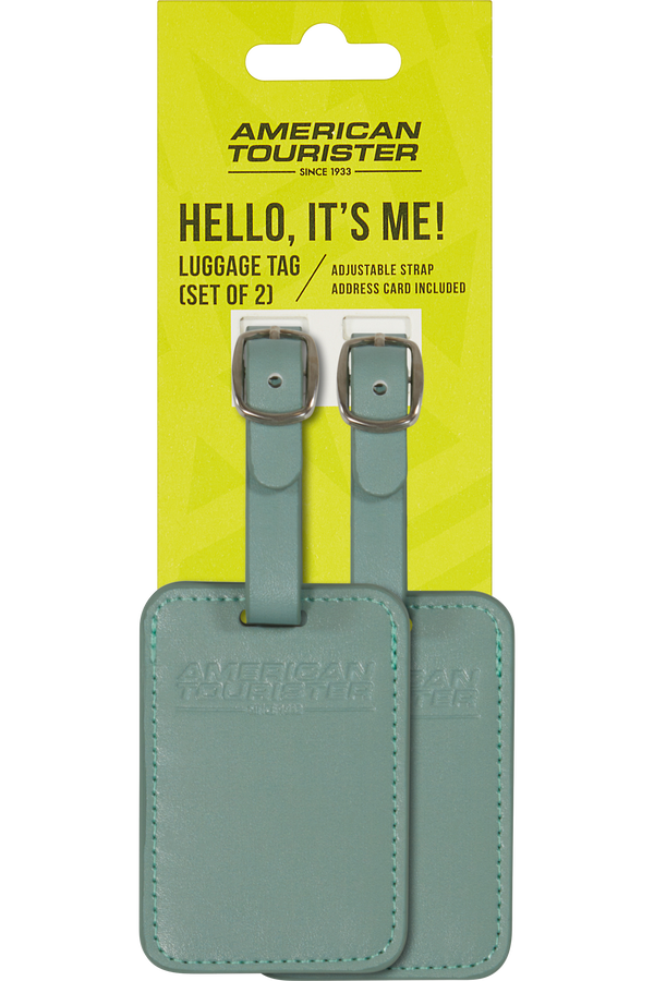 American Tourister American Tourist. Ta Luggage Tag X2  Iceberg Green