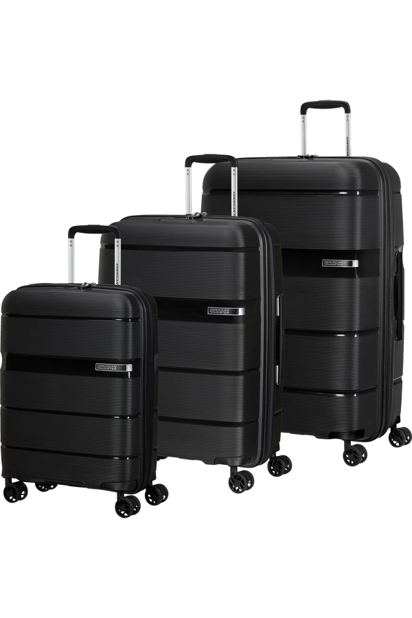 American Tourister Linex 3 Pc Set A  Vivid Black