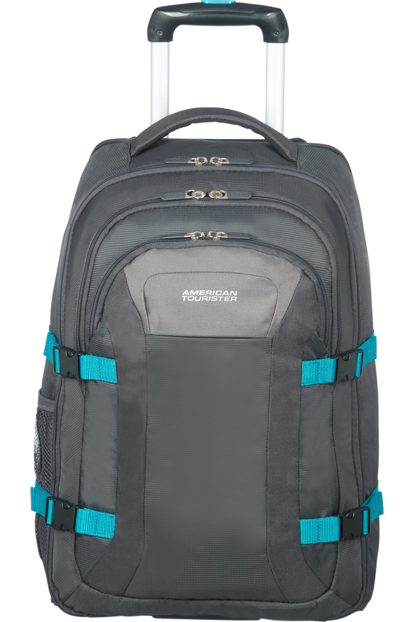 American Tourister Road Quest Laptop rugzak met Wielen 39.6cm/15.6inch  Grey/Turquoise