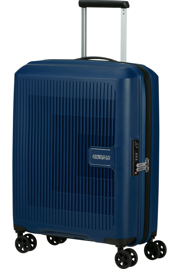 American Tourister Aerostep Spinner 55/20 Exp Tsa 55cm  Bleu marine