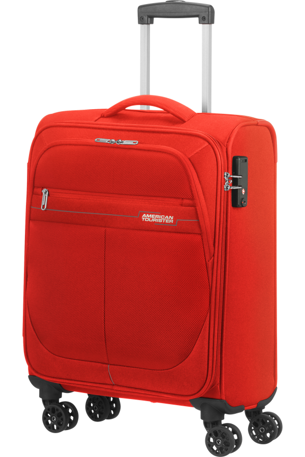 American Tourister Deep Dive Spinner TSA 55cm  Red/Grey