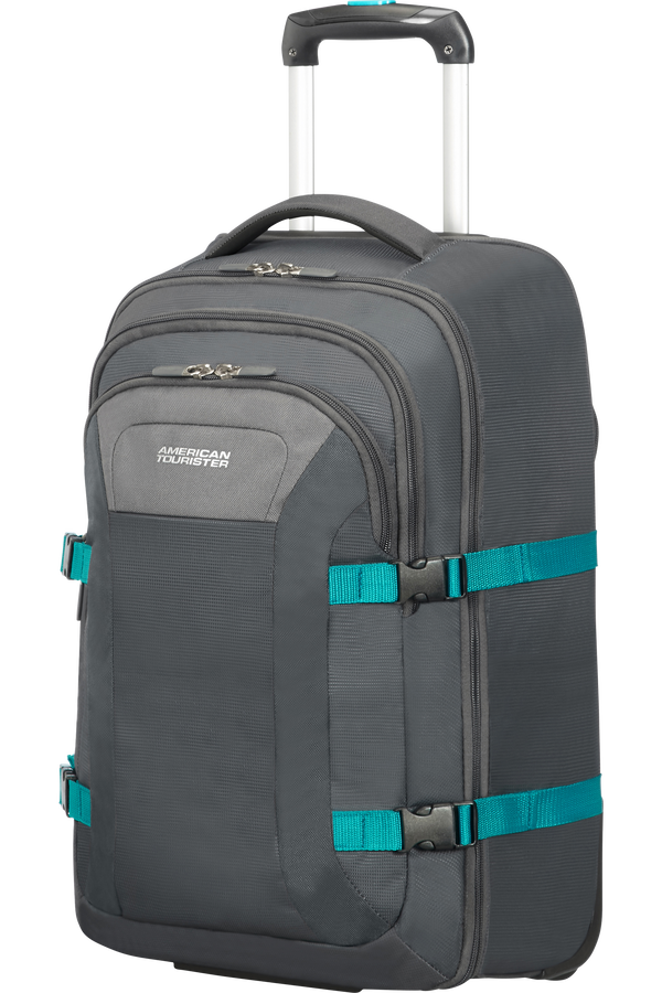 American Tourister Road Quest Laptop rugzak met Wielen 39.6cm/15.6inch  Grey/Turquoise