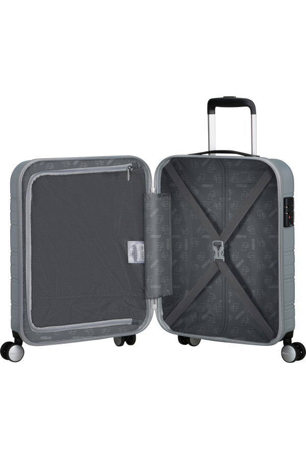American Tourister High Turn SPINNER 55/20 TSA 55cm  Silver American Tourister High Turn SPINNER 55/20 TSA 55cm  Silver