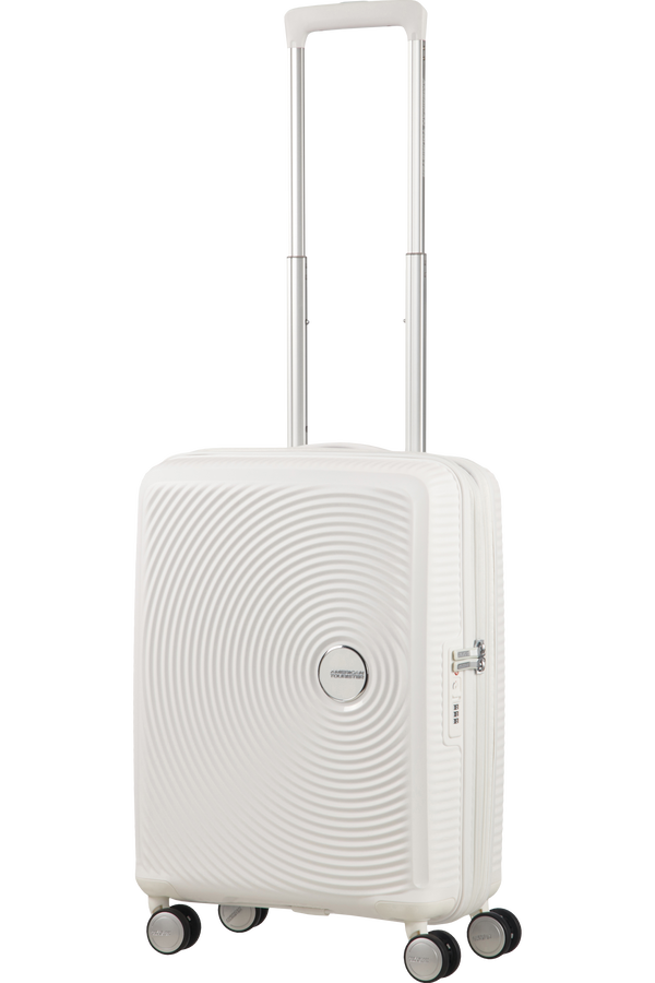 American Tourister Soundbox Spinner uitbreidbaar 55cm Pure White