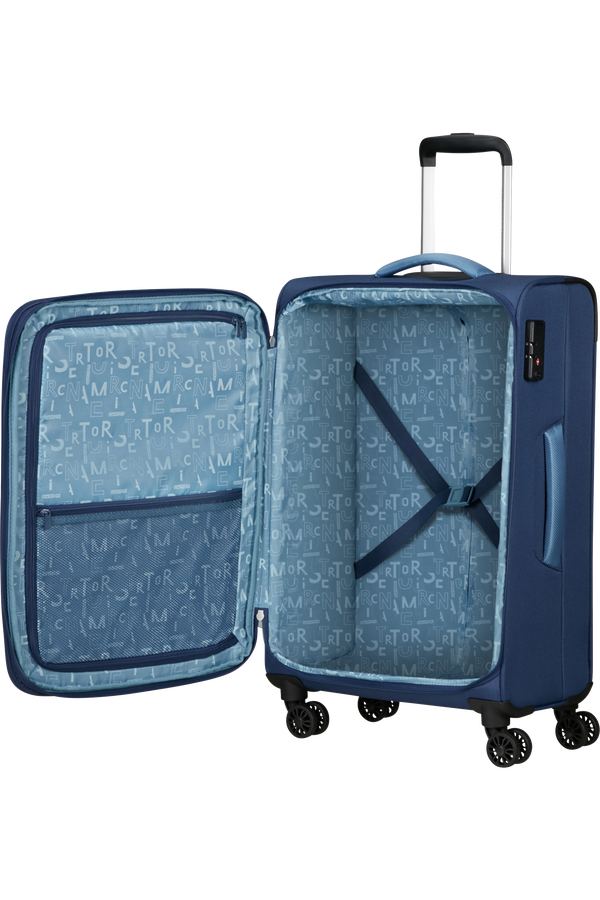 American Tourister Pulsonic Spinner Expandable 68cm  Combat Navy American Tourister Pulsonic Spinner Expandable 68cm  Combat Navy