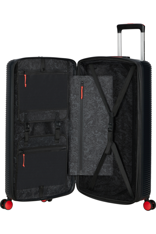 American Tourister Rollio Spinner 75cm  Noir/Rouge