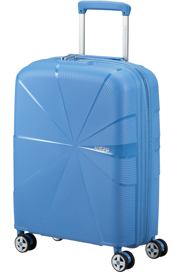 American Tourister StarVibe Spinner Expandable TSA 55cm Tranquil Blue American Tourister StarVibe Spinner Expandable TSA 55cm Tranquil Blue
