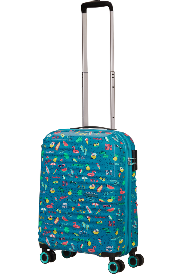 American Tourister Wavetwister Spinner TSA Print 55cm  Summer Relax