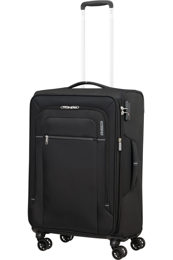 American Tourister Crosstrack Spinner Expandable 67cm  Noir/Gris American Tourister Crosstrack Spinner Expandable 67cm  Noir/Gris
