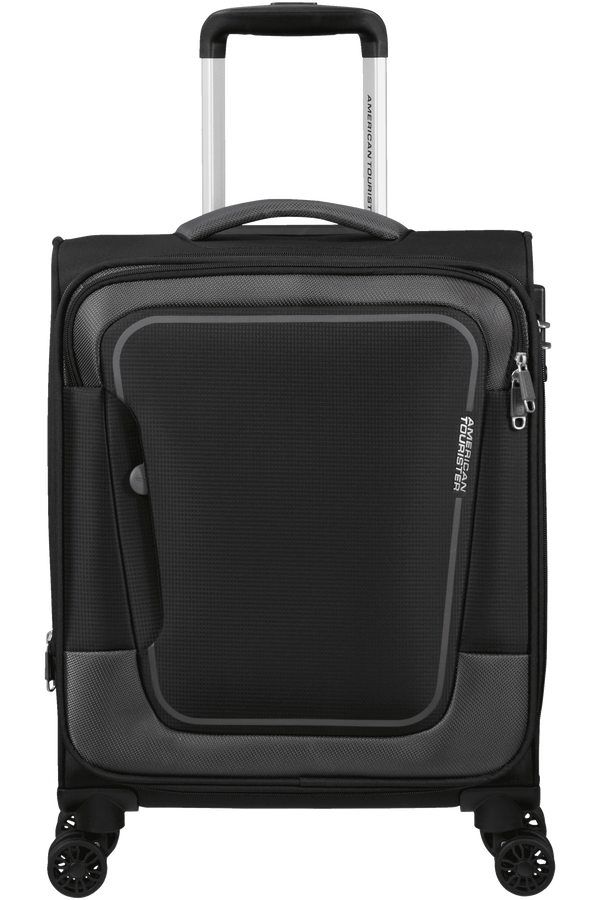 American Tourister Pulsonic Spinner Expandable 55cm  Asphalt Black
