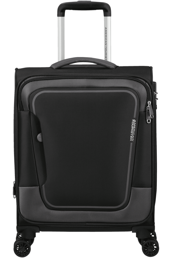 American Tourister Pulsonic Spinner Expandable 55cm Asphalt Black