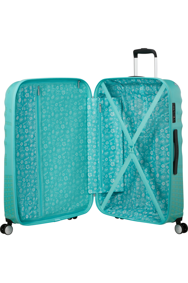 American Tourister Disney Wavebreaker Spinner TSA Disney Fl 77cm  Stitch Flower