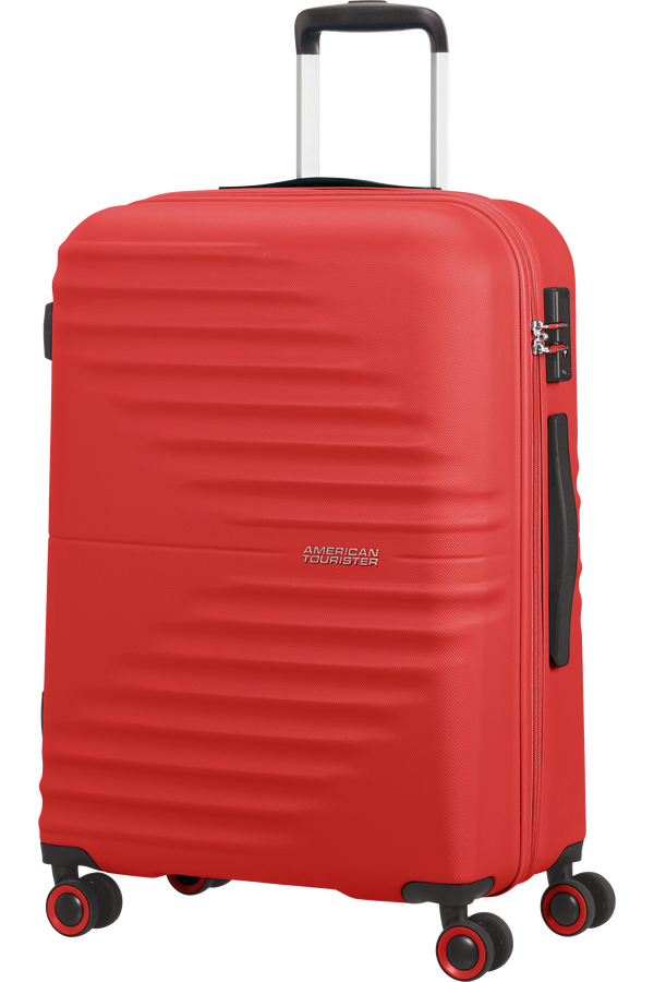 American Tourister Wavetwister Spinner TSA 66cm  Rouge vif