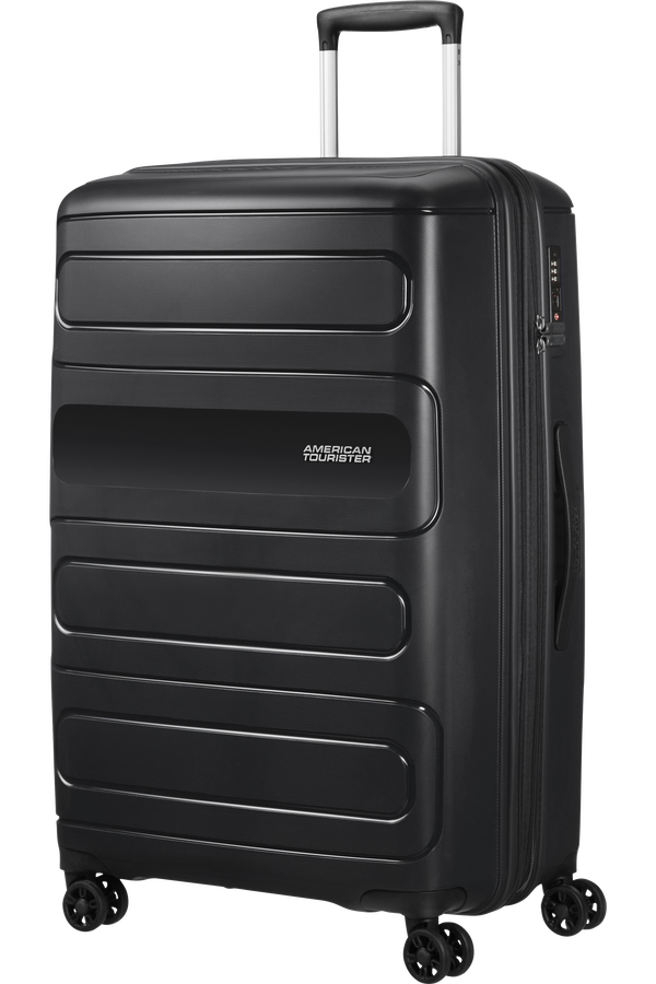American Tourister Sunside Spinner Expandable 77cm  Zwart American Tourister Sunside Spinner Expandable 77cm  Zwart