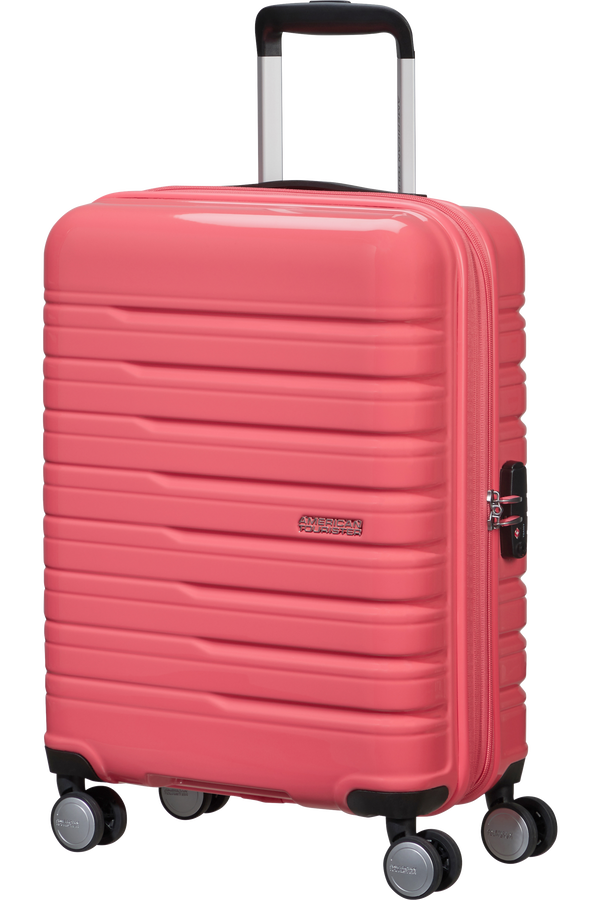 American Tourister Flashline Pop Spinner Exp TSA 55cm  Coral Pink American Tourister Flashline Pop Spinner Exp TSA 55cm  Coral Pink