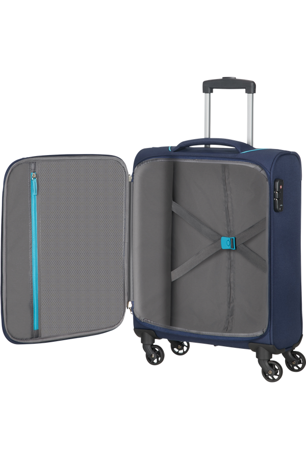 American Tourister Summer Session Spinner TSA 55cm  Dark Blue/Light Blue