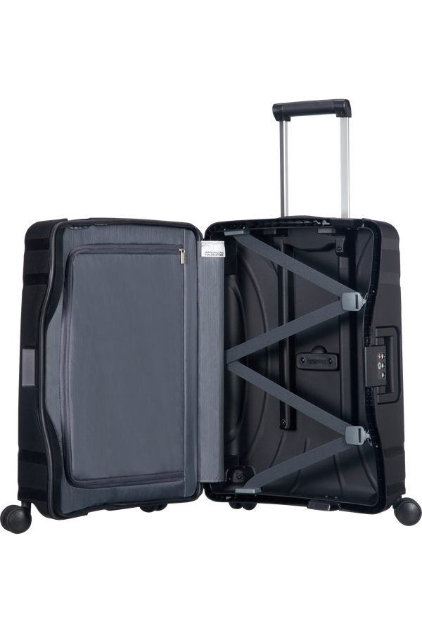 American Tourister Lock'n'Roll Handbagage koffer met 4 wielen 55x40x20cm Jet Black