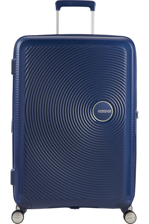 American Tourister Soundbox Spinner extensible 67cm Bleu marine foncé