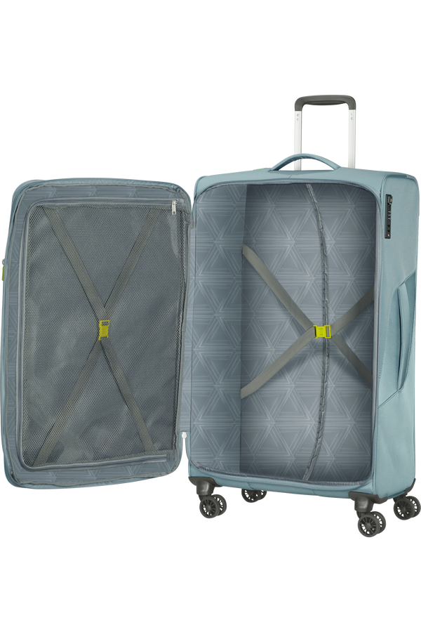 American Tourister Summerfunk Spinner Exp TSA 79cm  Gris Métallique American Tourister Summerfunk Spinner Exp TSA 79cm  Gris Métallique