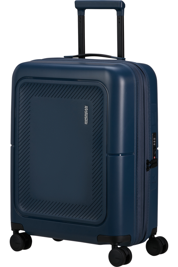 American Tourister DashPop Spinner Expandable TSA 55cm Bleu nuit