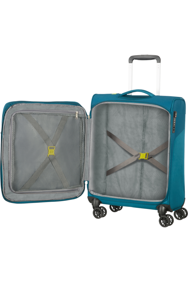 American Tourister Summerfunk Spinner Exp TSA 55cm  Teal American Tourister Summerfunk Spinner Exp TSA 55cm  Teal