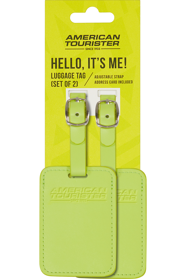 American Tourister American Tourist. Ta Luggage Tag X2  Light Lime